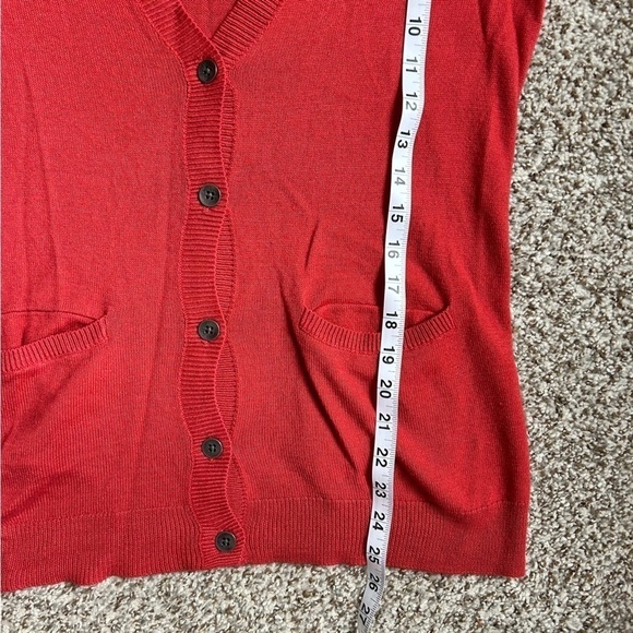 Levi’s Orange Lightweight Cardigan Casual Small - Picture 5 of 6
